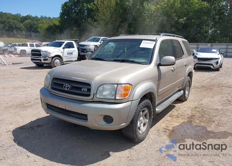 2002 Toyota Sequoia Sr5 V8 from USA, damaged, VIN 5TDBT44A32S068299